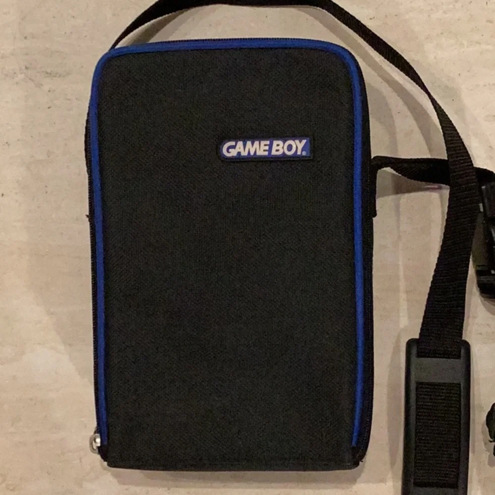 Nintendo GameBoy Console Case Carry Travel Carrying Game Boy Tray Black Large